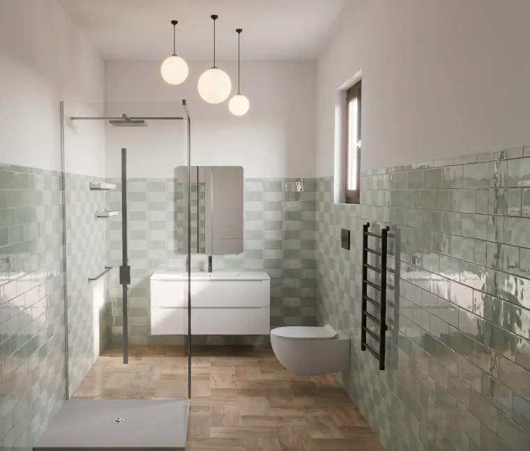 POSA — bagno fotorealistico generato dall'AI, scenario 6