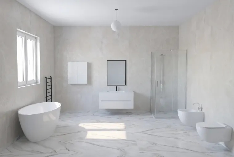 POSA — bagno fotorealistico generato dall'AI, scenario 8